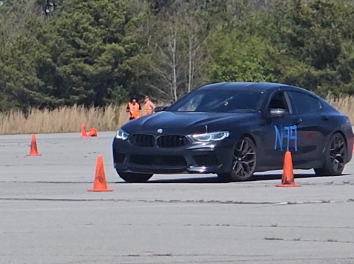 BMW M8 at autocross